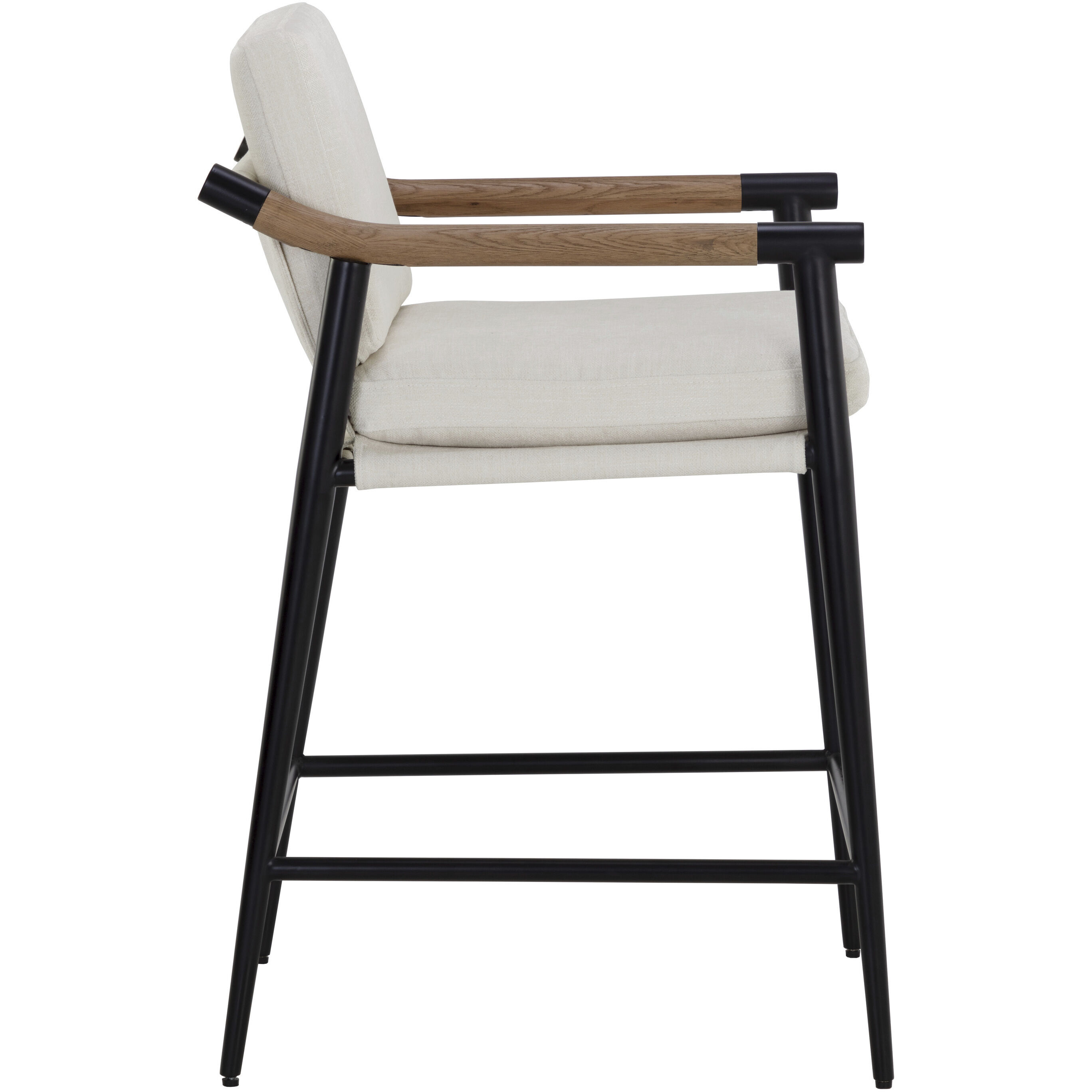 Meadow 38.25 inch Heather Ivory Tweed Counter Stool